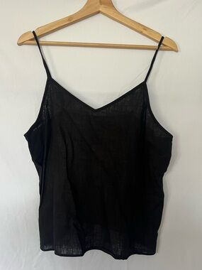 Express Black Camisole Top | Lightweight Flowy Tank | Size Medium NWT